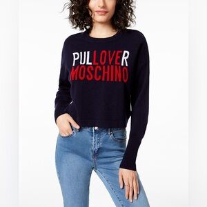 Love Moschino ‘Pullover Moschino’ Wool/Cashmere Knit Sweater